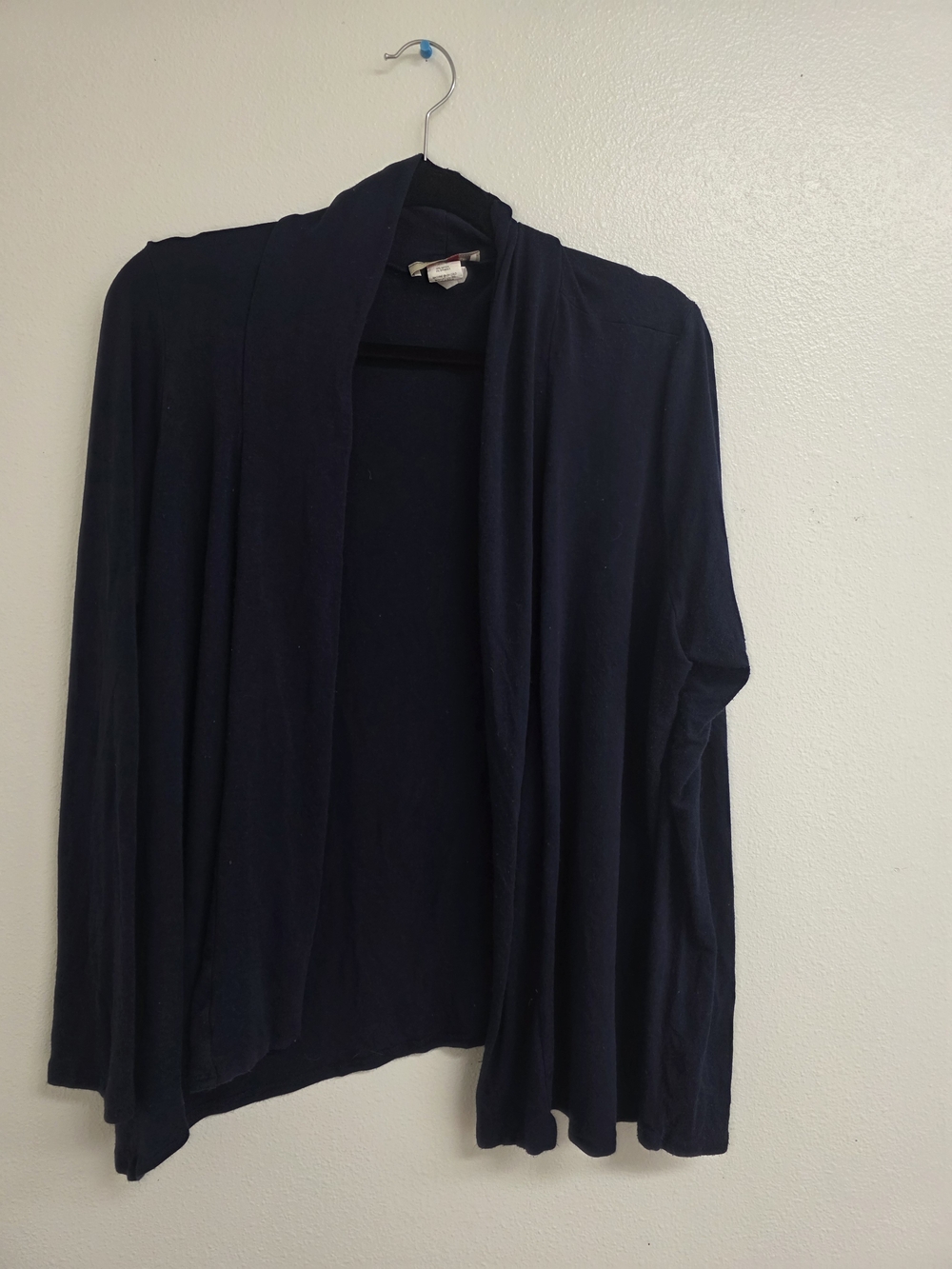 Lightweight Navy Open-Front Women's Cardigan (0694)